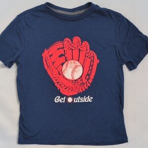 Old Navy Navy Blue Baseball Glove Tee